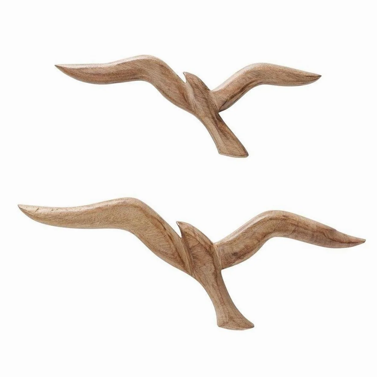 Boltze Wanddekoobjekt Möwe Seagull 2er Set, aus Holz, maritimes Design