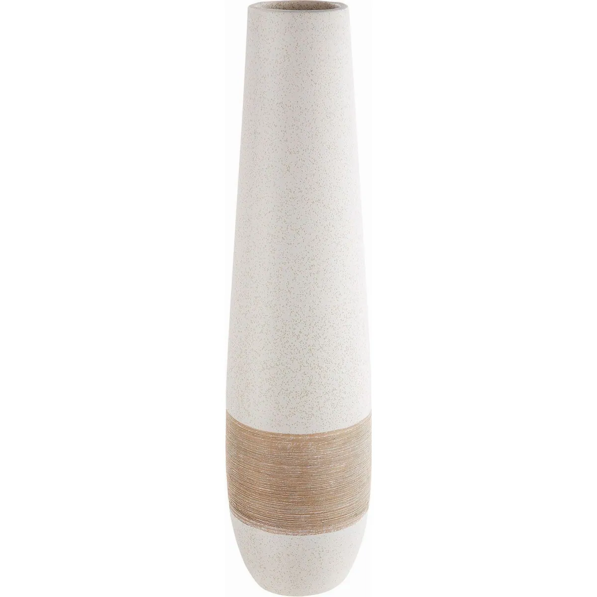 Gilde Olbia Bodenvase, gesprenkeltes Design, braun-creme 2
