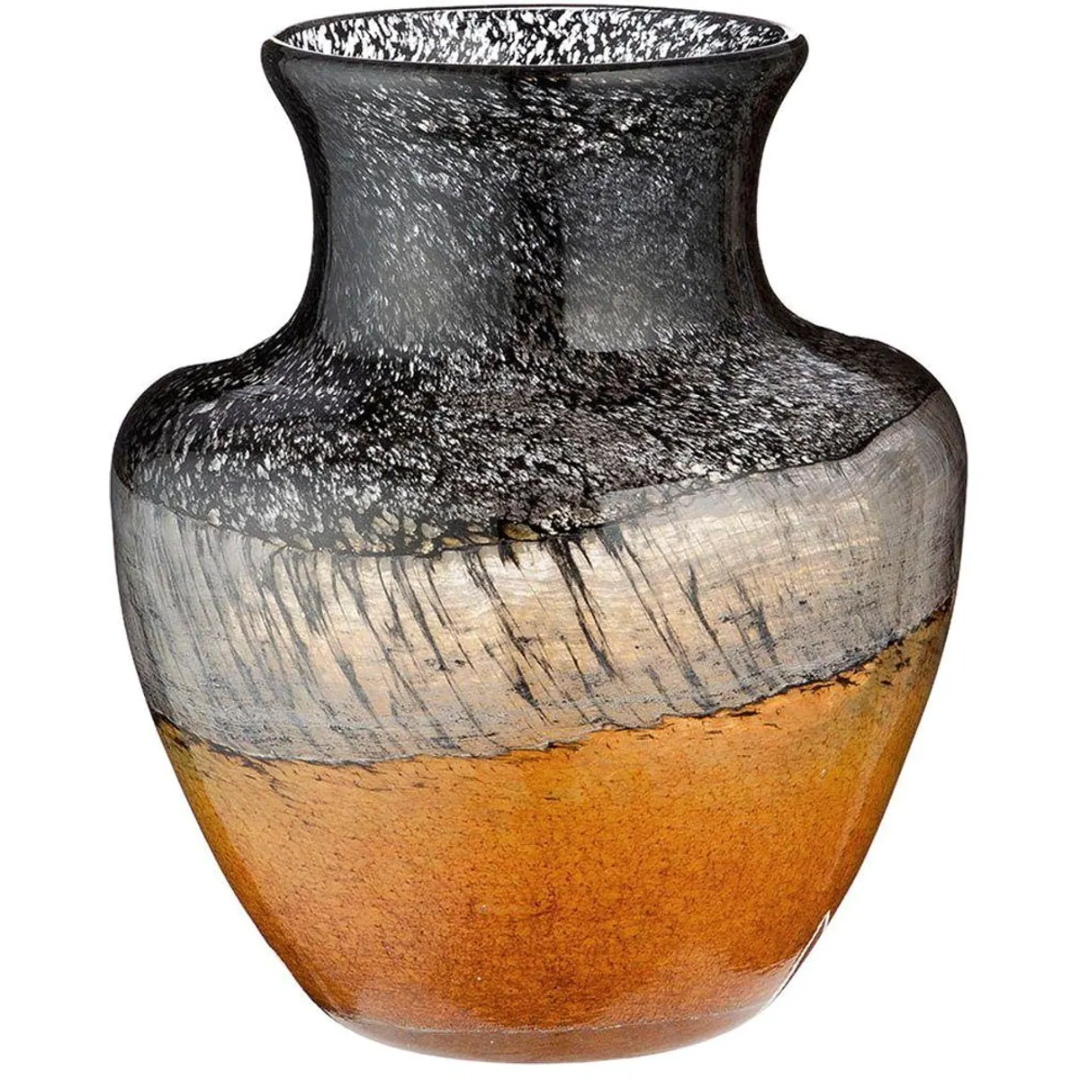 Gilde Honduras Tischvase, durchgefärbtes Glas, Höhe 20,5 cm