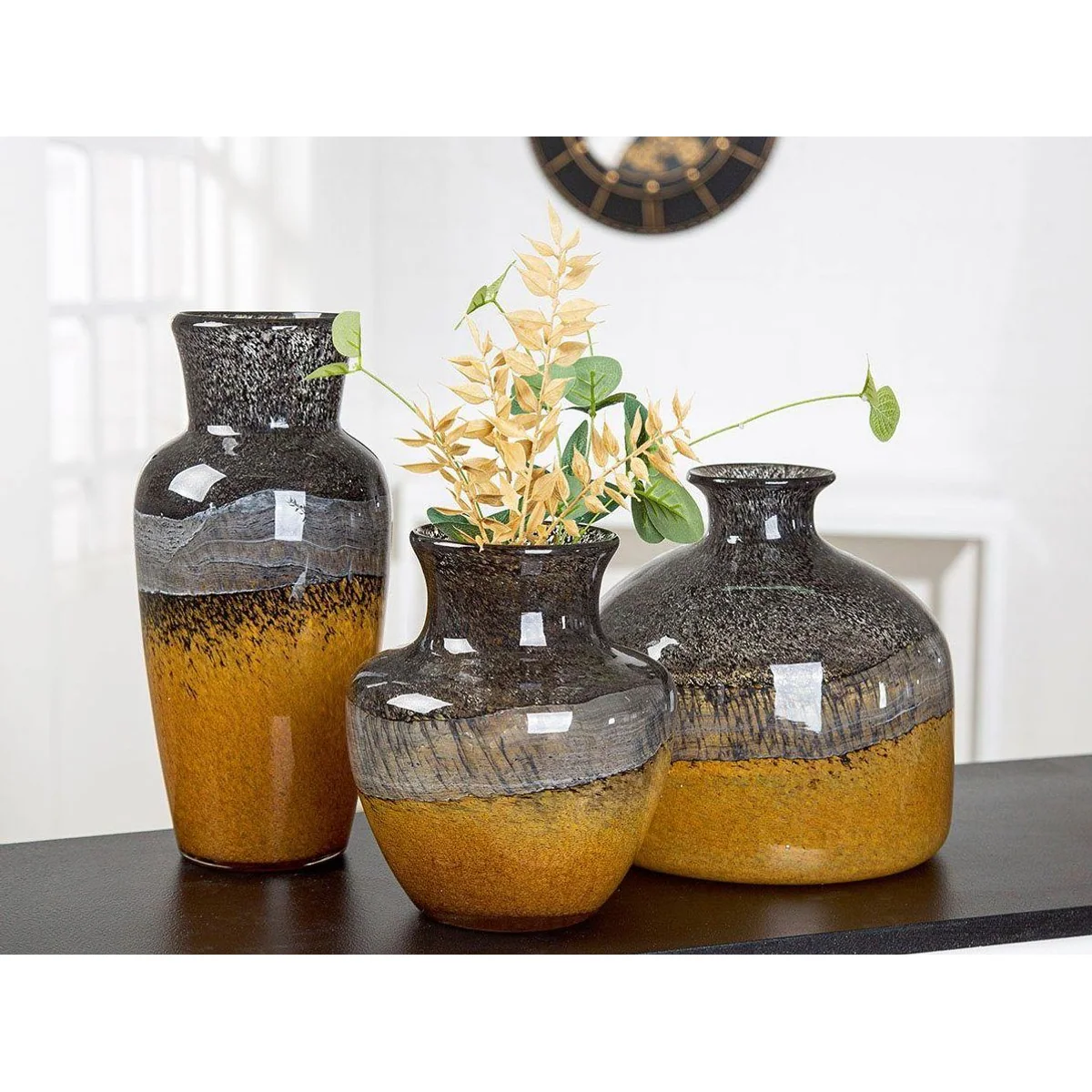 Gilde Honduras Tischvase, durchgefärbtes Glas, Höhe 20,5 cm 2
