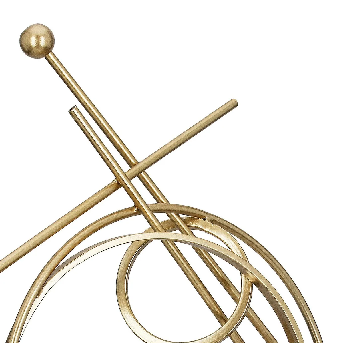 Gilde Dekoobjekt Skulptur Abstracto, goldfarbenes Metall, Höhe 45,5 cm 3