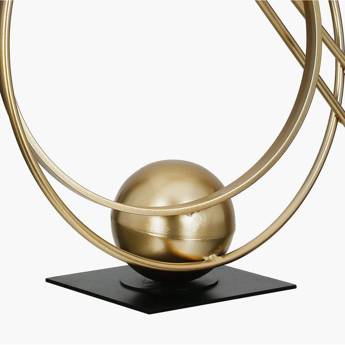 Gilde Dekoobjekt Skulptur Abstracto, goldfarbenes Metall, Höhe 45,5 cm 4