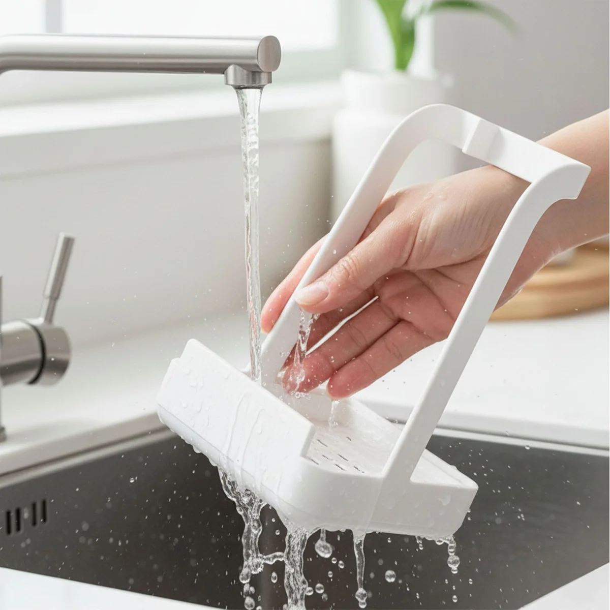 Relaxdays Kochlöffelhalter, praktische Ablage für Küchenutensilien 5