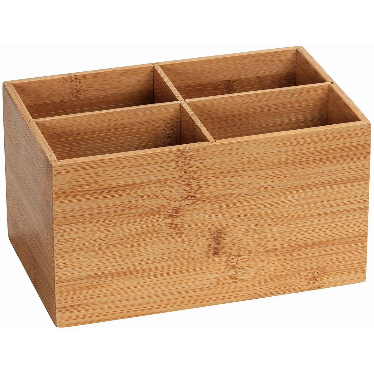 WENKO Badorganizer Terra, aus Bambus, 4 Fächer, vielseitig einsetzbar