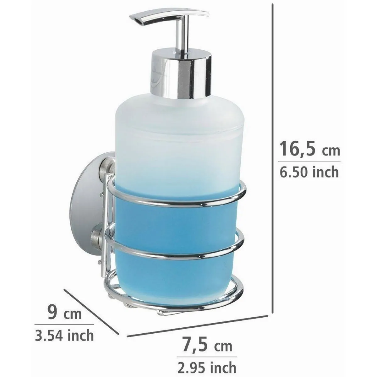 WENKO Badaccessoire-Set Turbo-Loc, 2-teilig, einfache Wandbefestigung 2