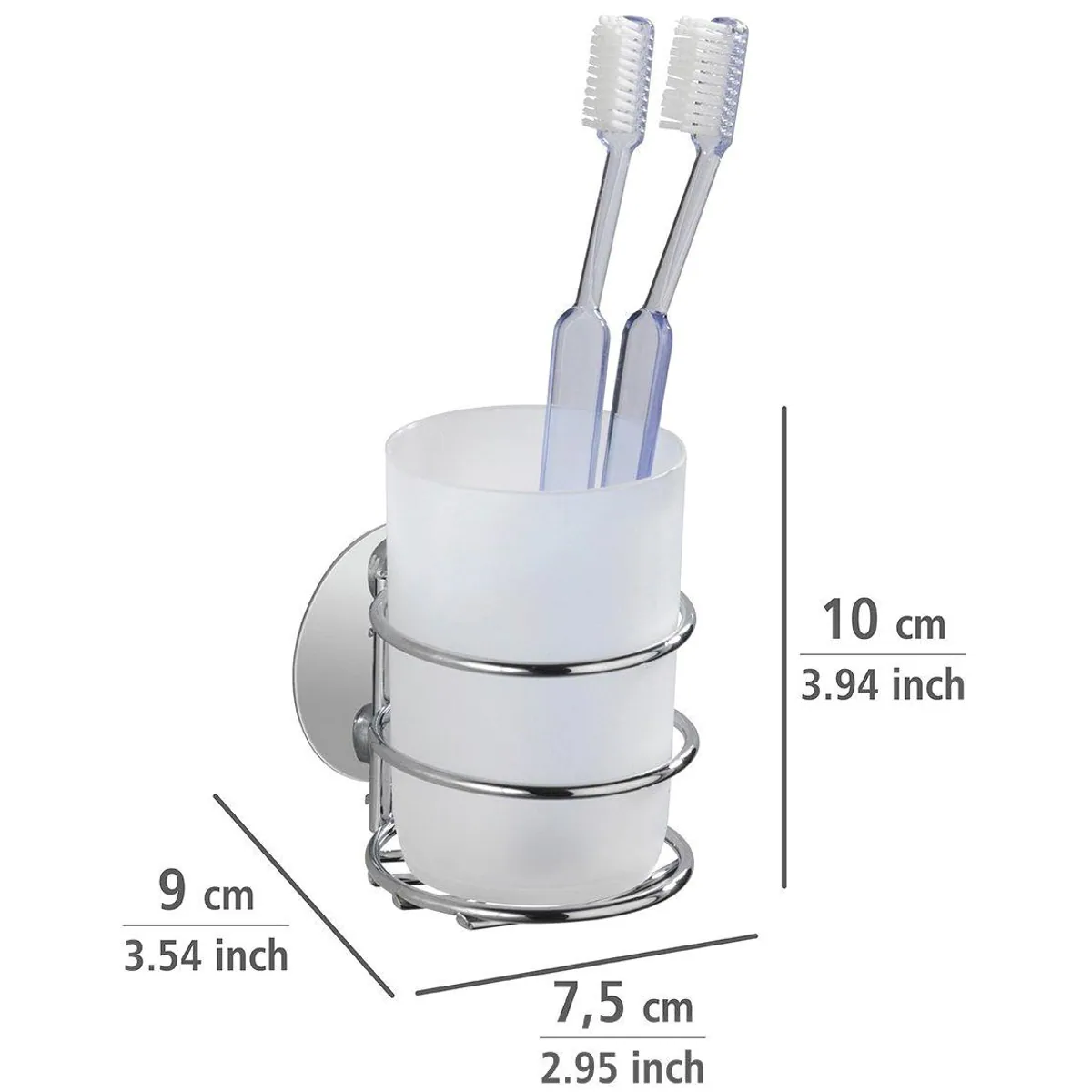WENKO Badaccessoire-Set Turbo-Loc, 2-teilig, einfache Wandbefestigung 3