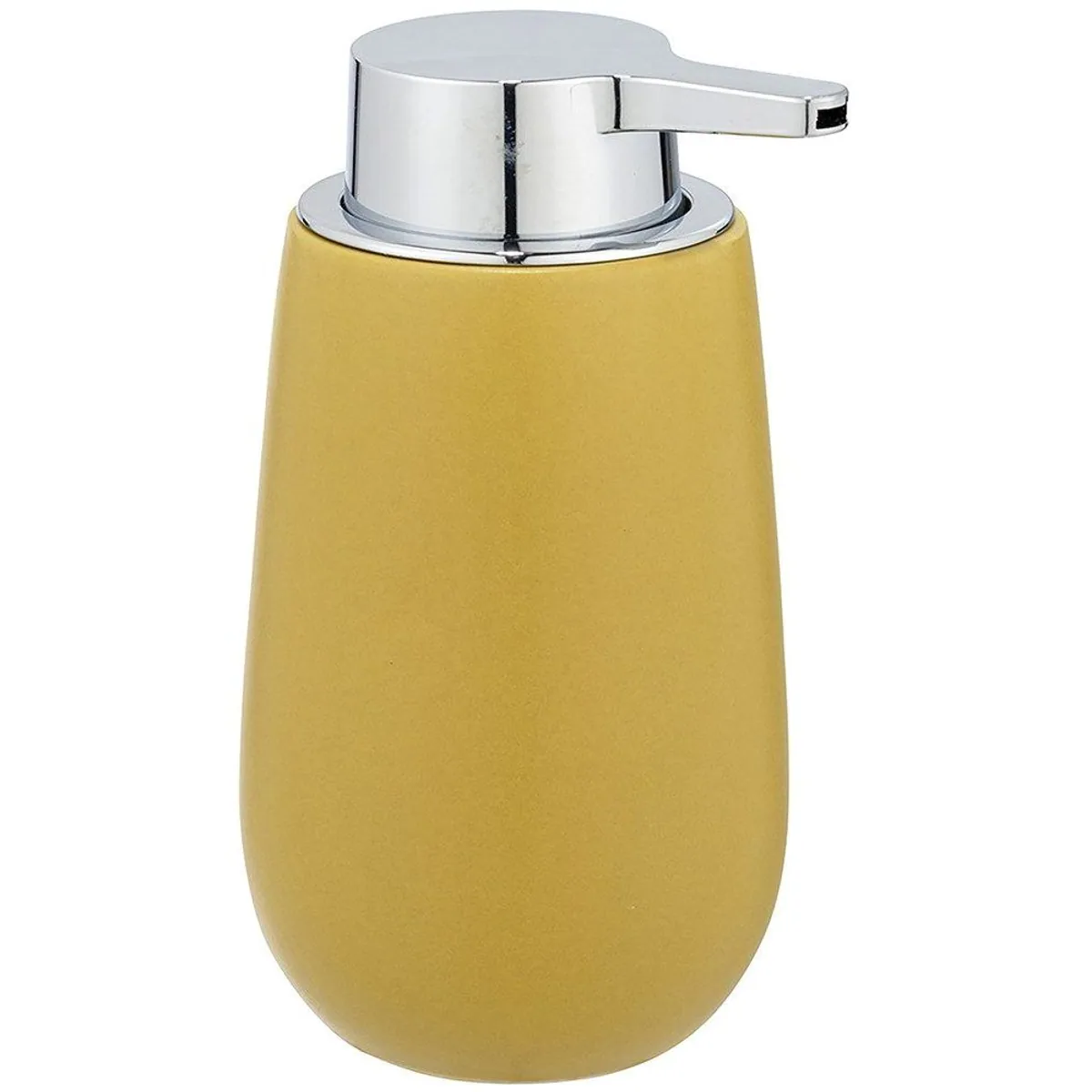 WENKO Seifenspender Badi, Keramik, 320 ml, elegantes Design, einfache Handhabung, vielseitig einsetzbar