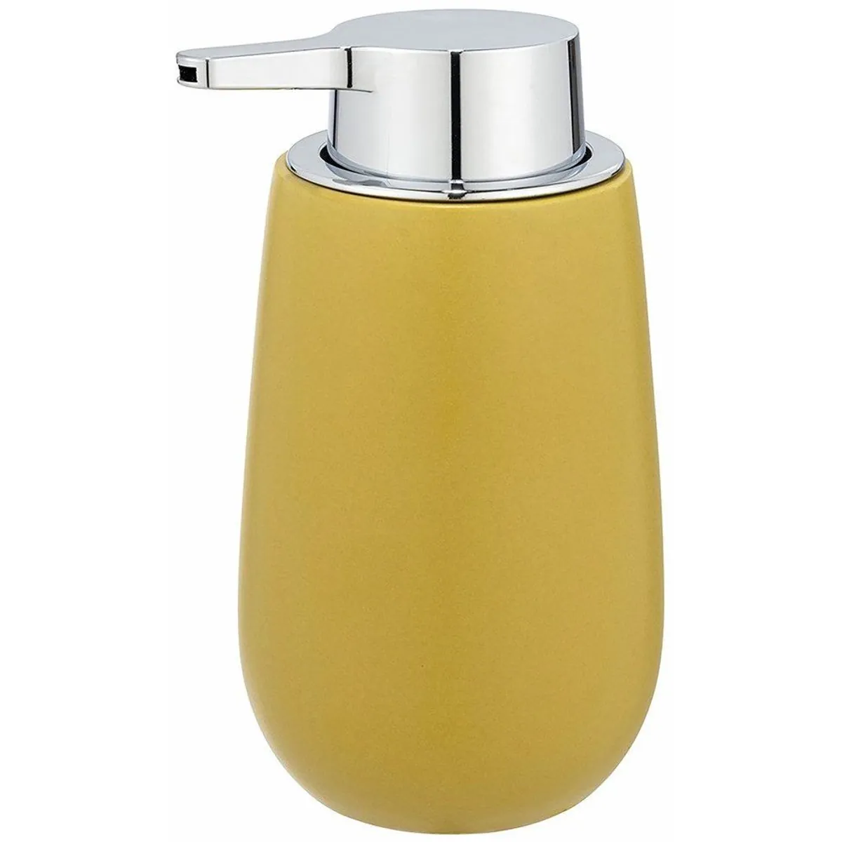 WENKO Seifenspender Badi, Keramik, 320 ml, elegantes Design, einfache Handhabung, vielseitig einsetzbar 3