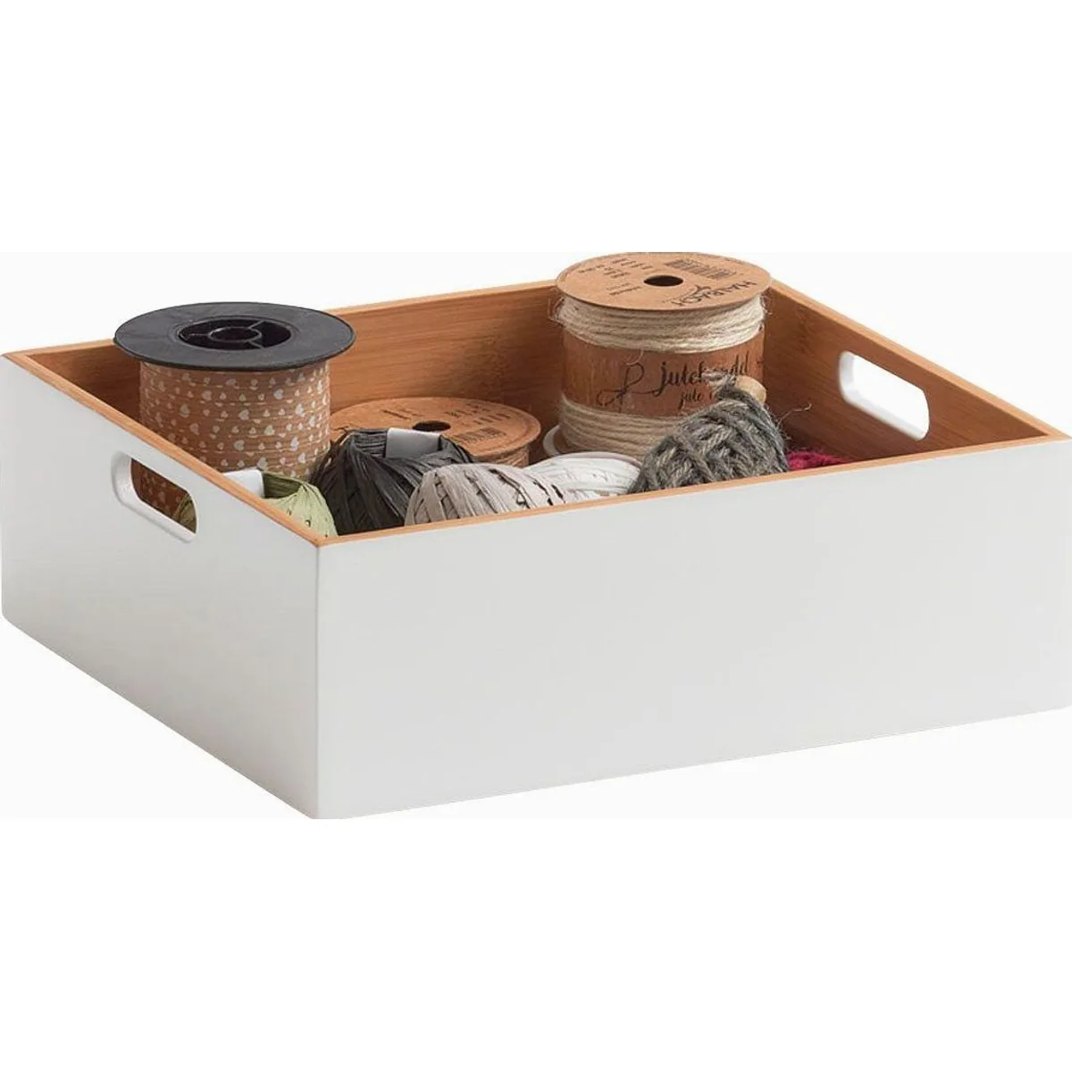 Zeller Present Aufbewahrungsbox, skandinavisches Design, aus Bambus, stapelbar 3