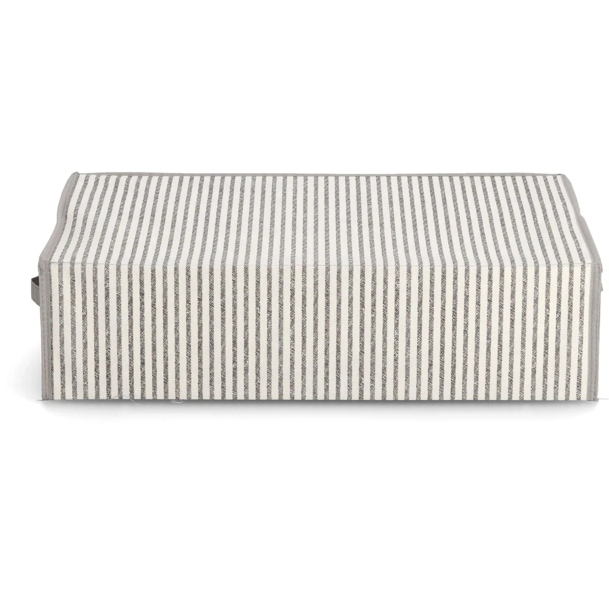 Zeller Present Aufbewahrungsbox Stripes, Vlies, beige — geräumig, klappbar, mit Deckel 4