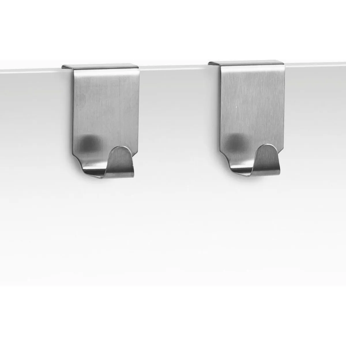 Zeller Present Türhaken Set, aus verchromtem Edelstahl, platzsparend